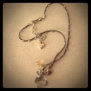 Brighton Multi-Charm Necklace with Heart and Cross